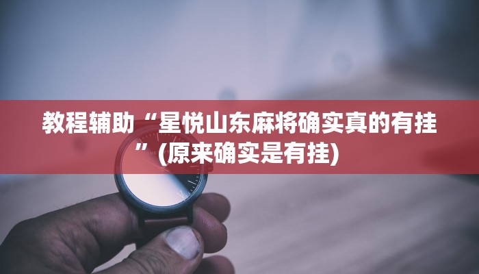 实测教程”相约十三张挂怎么安装”确实真的有挂