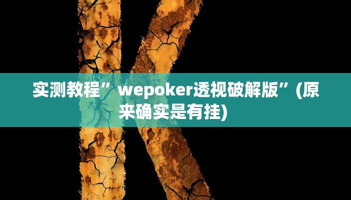 开挂辅助工具“随意玩炸金花链接确实有透视挂吗”详细开挂教程