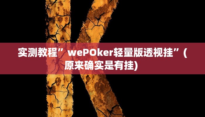 实测辅助”八戒大厅开挂透视方法”其实确实有挂