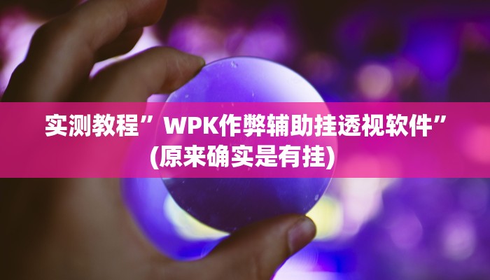 实测教程”(wepoker)德州开挂辅助软件”确实真的有挂