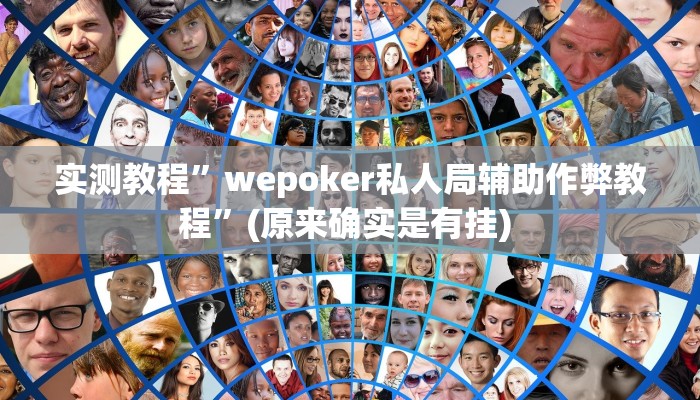 实测教程”(WePoKer)德州透视挂”确实真的有挂