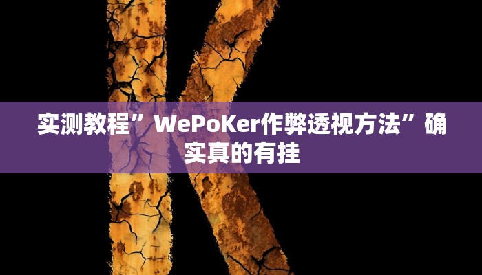 实测教程”花城牌舍辅助怎么开挂”确实真的有挂