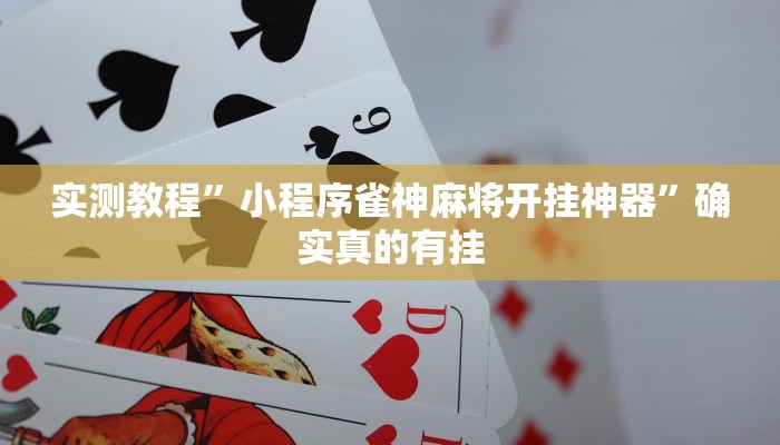 实测教程”微乐龙江麻将开挂辅助神器”确实真的有挂