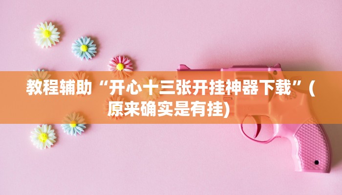 辅助神器“钱塘十三水开挂神器”详细开挂教程