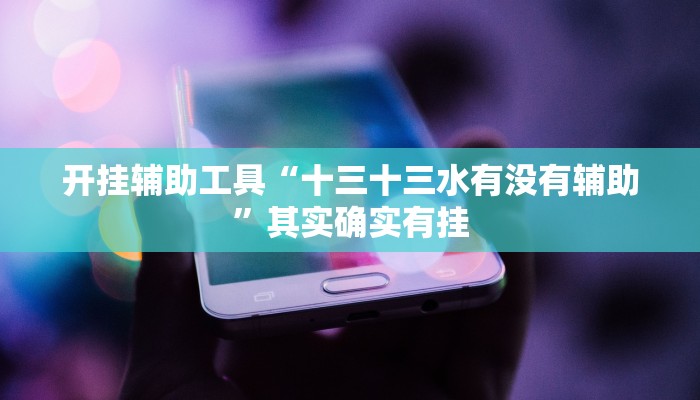 开挂辅助工具“十三十三水有没有辅助”其实确实有挂