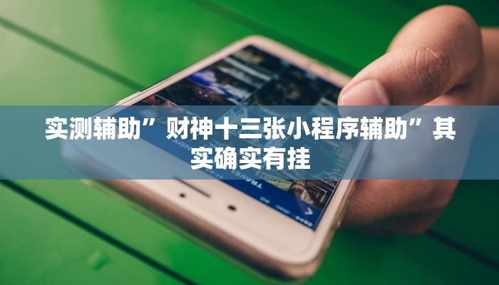 实测教程”随身十三道有挂吗”确实真的有挂