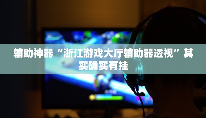 辅助神器“浙江游戏大厅辅助器透视”其实确实有挂