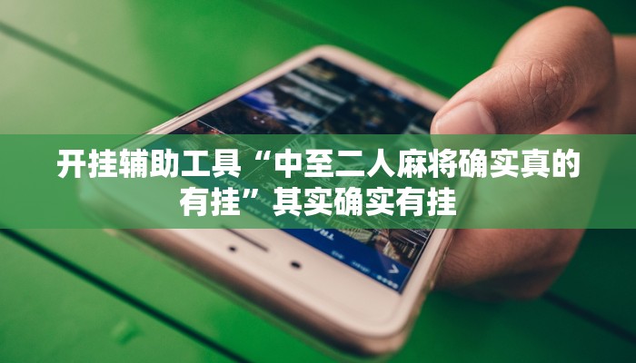 开挂辅助工具“中至二人麻将确实真的有挂”其实确实有挂