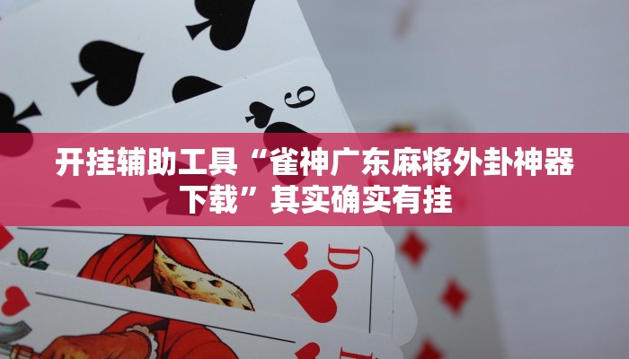 开挂辅助工具“雀神广东麻将外卦神器下载”其实确实有挂