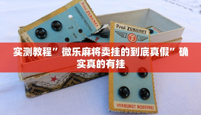 实测教程”微乐麻将卖挂的到底真假”确实真的有挂