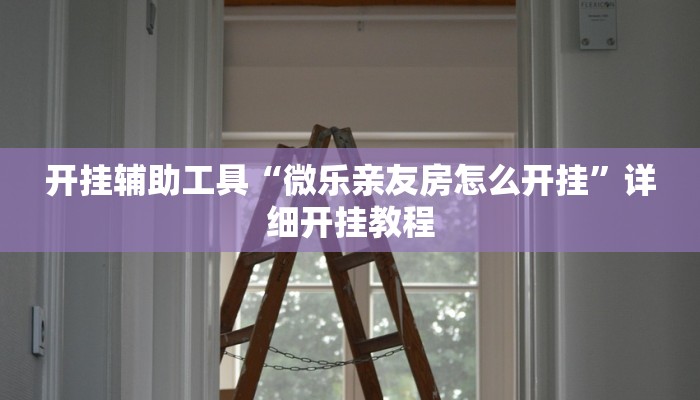 开挂辅助工具“微乐亲友房怎么开挂”详细开挂教程