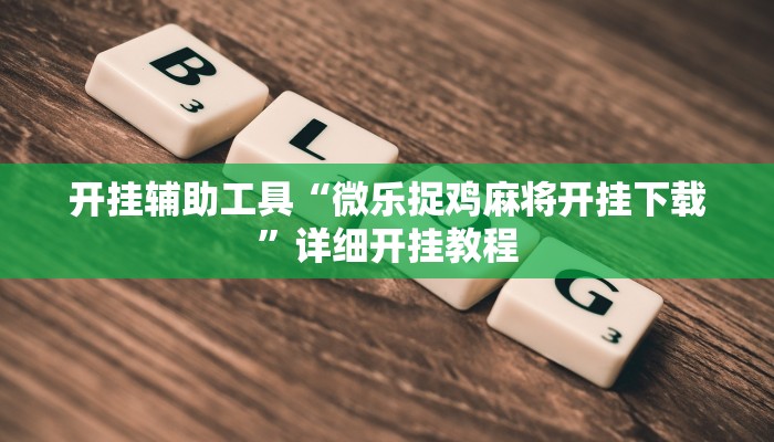 开挂辅助工具“微乐捉鸡麻将开挂下载”详细开挂教程