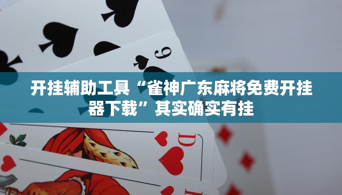 开挂辅助工具“雀神广东麻将免费开挂器下载”其实确实有挂