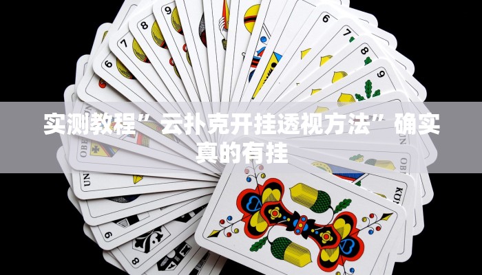 实测教程”云扑克开挂透视方法”确实真的有挂