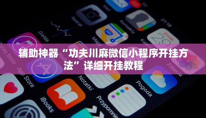 辅助神器“功夫川麻微信小程序开挂方法”详细开挂教程