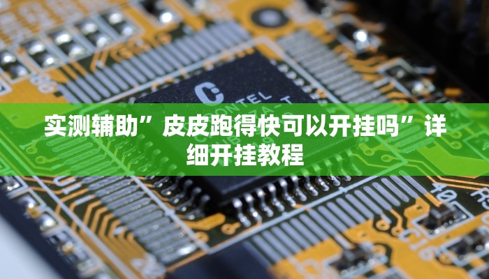 实测辅助”皮皮跑得快可以开挂吗”详细开挂教程