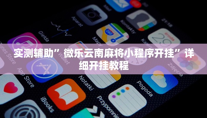 实测辅助”微乐云南麻将小程序开挂”详细开挂教程