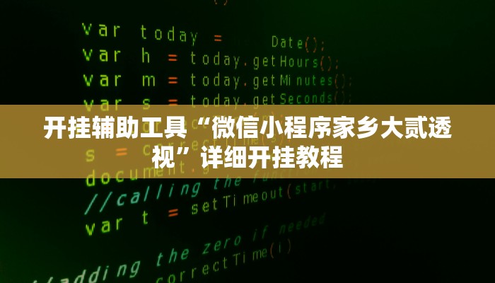 开挂辅助工具“微信小程序家乡大贰透视”详细开挂教程
