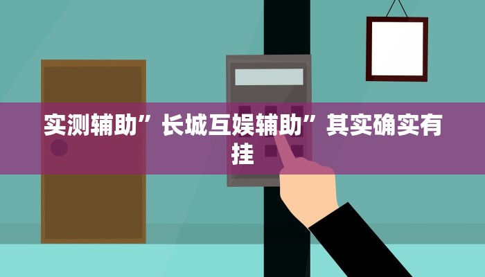 实测辅助”长城互娱辅助”其实确实有挂