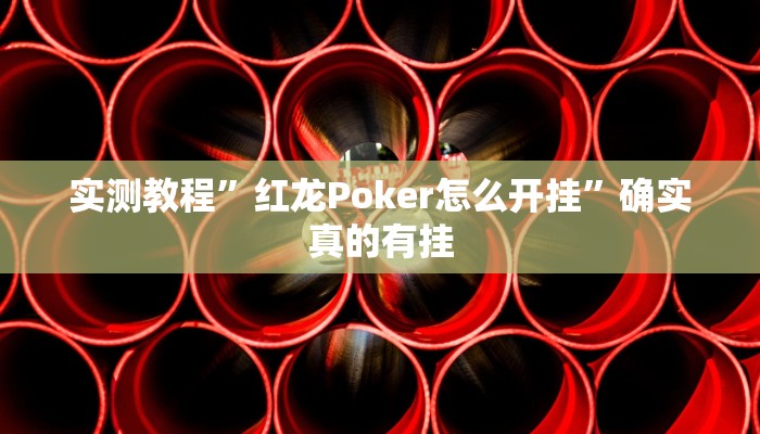实测教程”红龙Poker怎么开挂”确实真的有挂