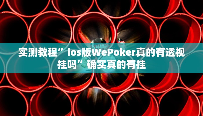 实测教程”ios版WePoker真的有透视挂吗”确实真的有挂