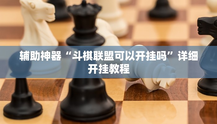 辅助神器“斗棋联盟可以开挂吗”详细开挂教程