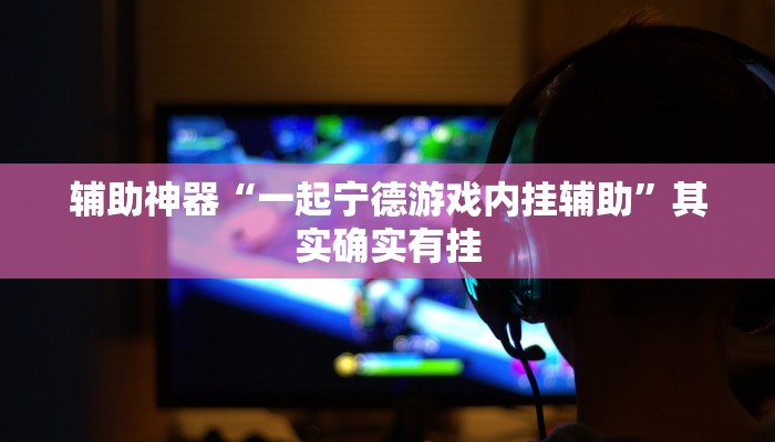 辅助神器“一起宁德游戏内挂辅助”其实确实有挂