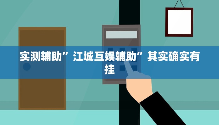 实测辅助”江城互娱辅助”其实确实有挂
