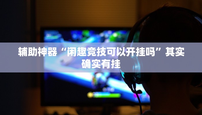 辅助神器“闲趣竞技可以开挂吗”其实确实有挂