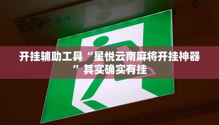 开挂辅助工具“星悦云南麻将开挂神器”其实确实有挂