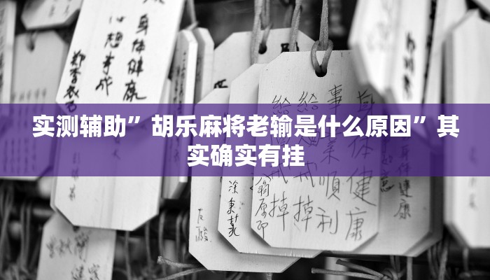 开挂辅助工具“摸一把跑得快开挂”其实确实有挂
