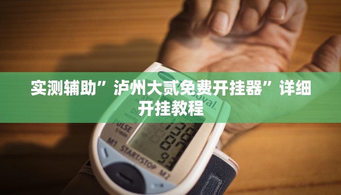 实测辅助”泸州大贰免费开挂器”详细开挂教程