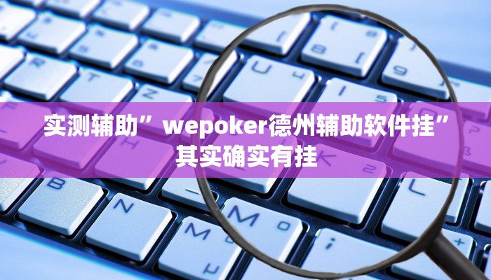 实测辅助”wepoker德州辅助软件挂”其实确实有挂