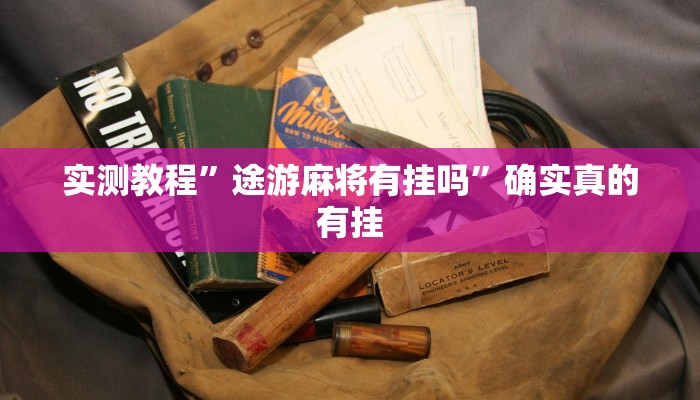 实测教程”途游麻将有挂吗”确实真的有挂