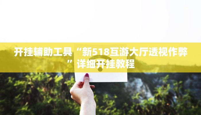 开挂辅助工具“新518互游大厅透视作弊”详细开挂教程