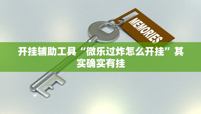 开挂辅助工具“微乐过炸怎么开挂”其实确实有挂