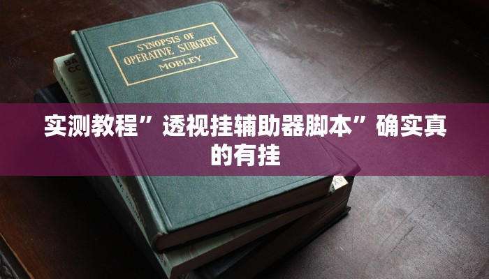 实测教程”透视挂辅助器脚本”确实真的有挂