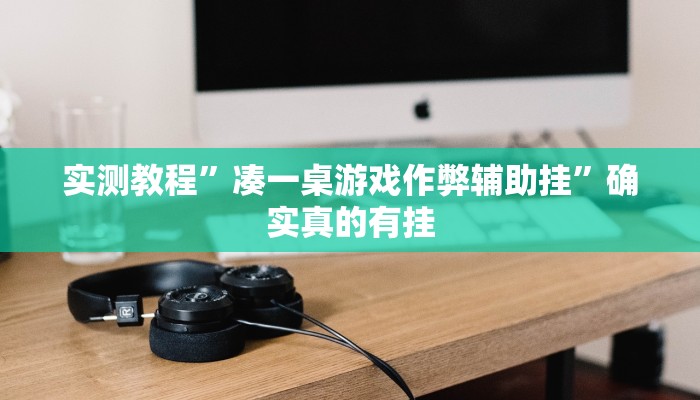 实测教程”凑一桌游戏作弊辅助挂”确实真的有挂