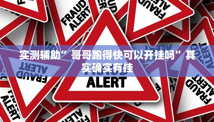 实测辅助”哥哥跑得快可以开挂吗”其实确实有挂