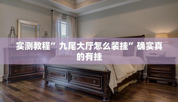 实测教程”九尾大厅怎么装挂”确实真的有挂