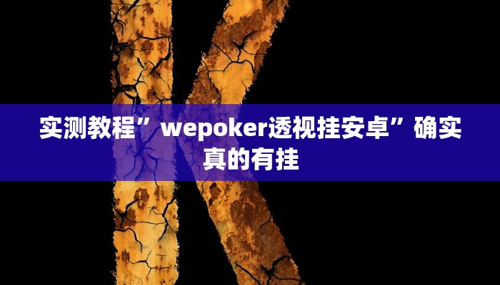 实测教程”hhpoker是不是怎么作弊真的有挂”确实真的有挂