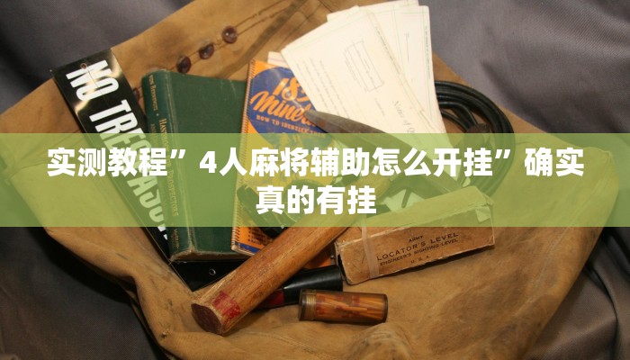 实测教程”4人麻将辅助怎么开挂”确实真的有挂
